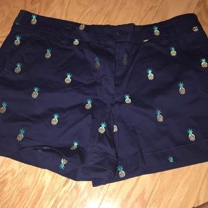 Navy blue pineapple shorts